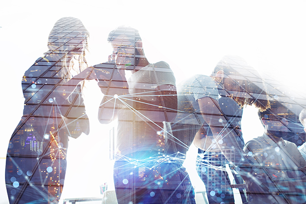 Marketers collaborating with small business