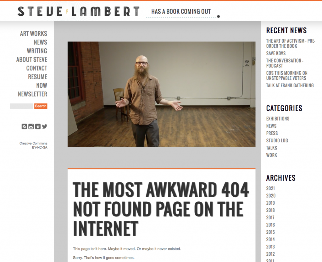 Awkward 404 page